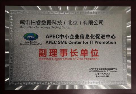 柏睿数据当选APEC官方常设机构副理事长单位
