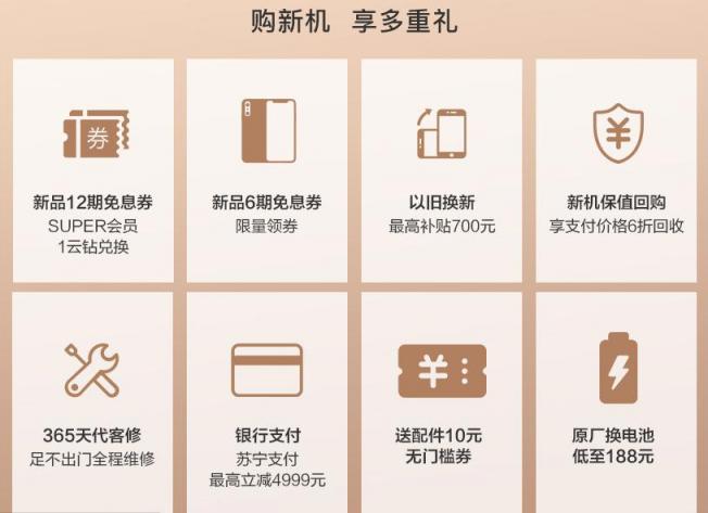 苏宁独家推出iPhone XS八大权益,以旧换新补贴700元