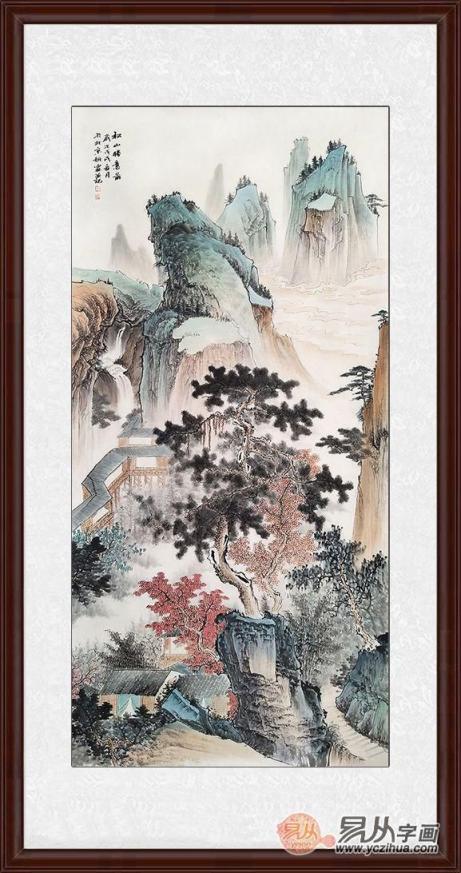 送领导什么字画好？李佩锦艺术山水雅致有文化！