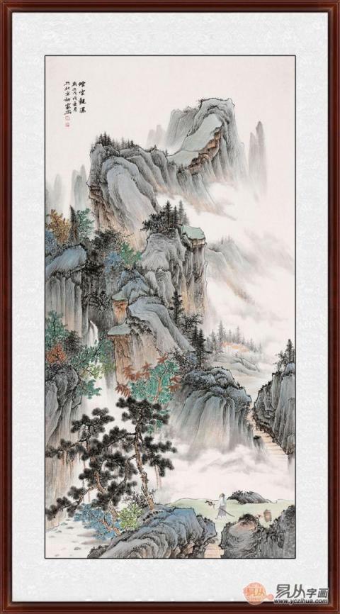 送领导什么字画好？李佩锦艺术山水雅致有文化！