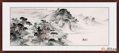 送领导什么字画好？李佩锦艺术山水雅致有文化！