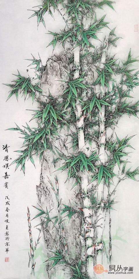 当代画家谁擅长画竹，河北画家赵俊贞竹画艺术赏读
