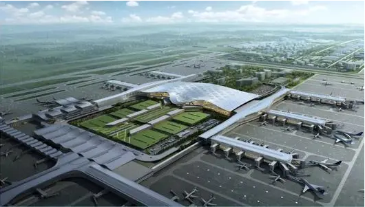 杭州萧山国际机场效果图