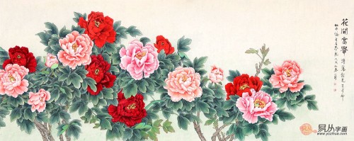 客厅装修设计离不开一幅字画，国画花鸟画打造温馨和谐氛围