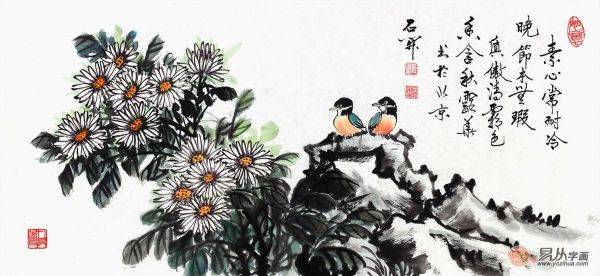梅兰竹菊的君子品质，名家石开梅兰竹菊四君子国画作品欣赏
