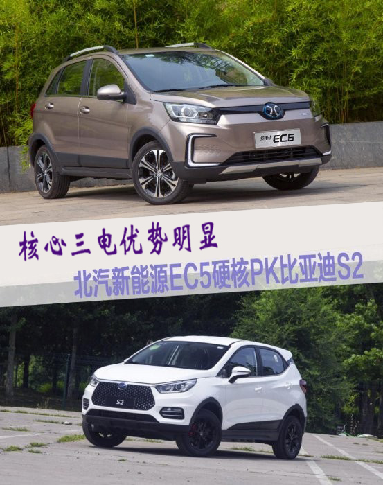 三电硬核比拼，北汽新能源EC5领先比亚迪S2