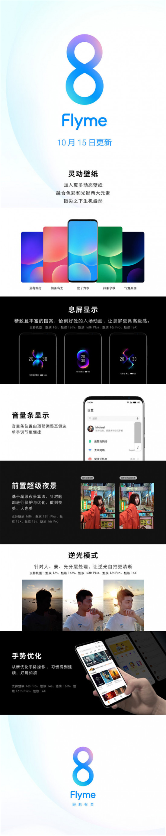 魅族 Flyme 8 内置SOS紧急求救，可自动报警或求助