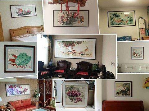 室内客厅怎么选装饰画，今日解读四款纯手绘花鸟装饰画