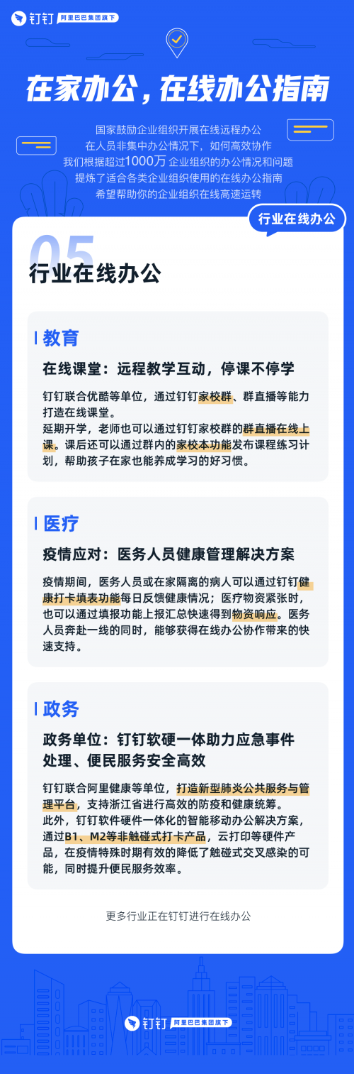 有了钉钉在家办公指南 宅家办公也不怕！