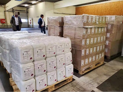 京东健康联合德国Helios赫利奥斯医院 向武汉捐赠3吨消毒物资