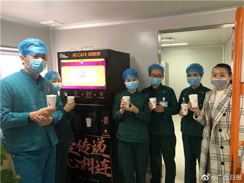 向白衣战士们致敬！无接触自助现磨咖啡机正全力支援医院前线