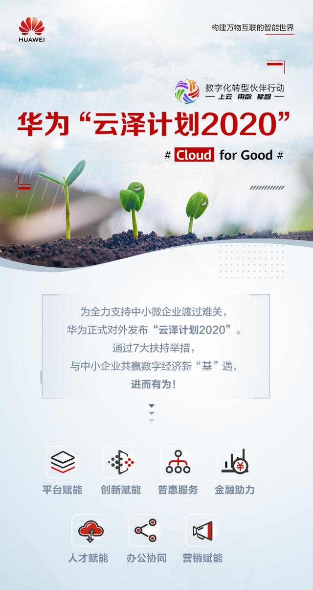 进而有为，华为“云泽计划2020”七大举措助力中小微企业