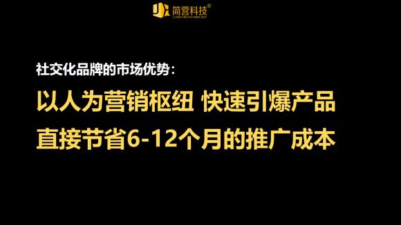 2020年简营首次打出社交化品牌概念，带领企业进入社交化品牌元年