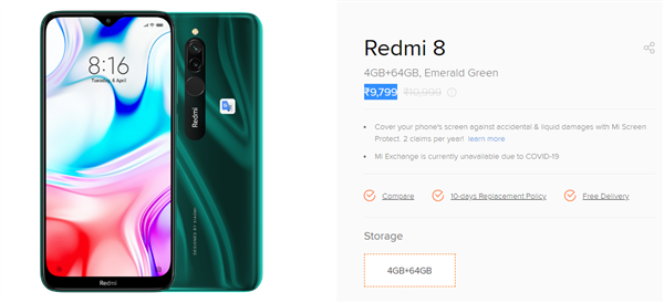国外越卖越贵！Redmi 8系列售价在印度四连涨：涨幅超20%