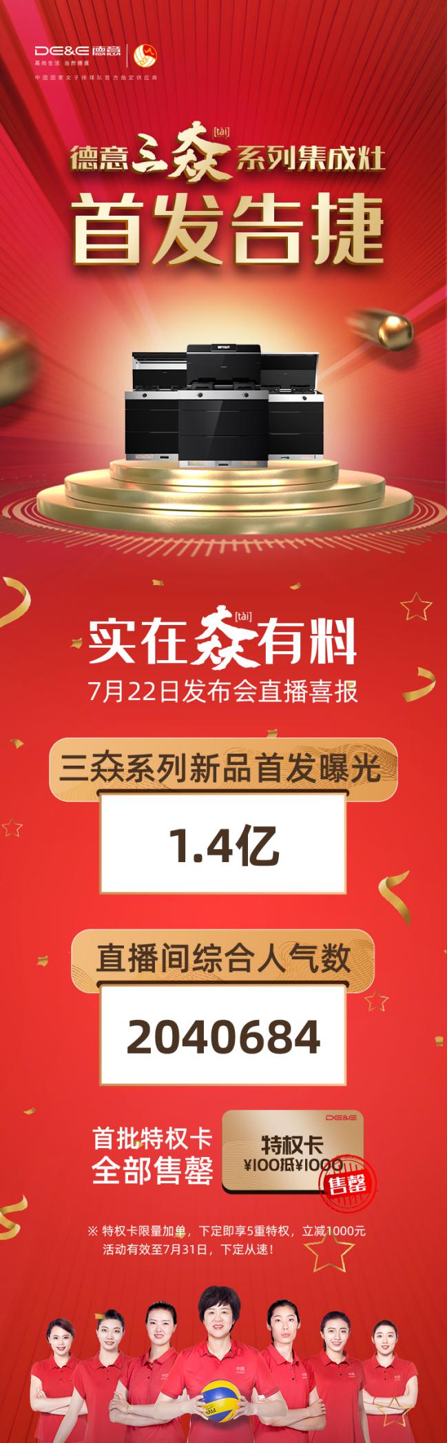 重新定义集成灶，德意三大系列集成灶新品发布会成功举办