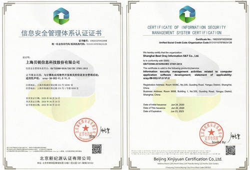 贝锐科技获ISO/IEC 27001认证，信息安全管理达国际标准
