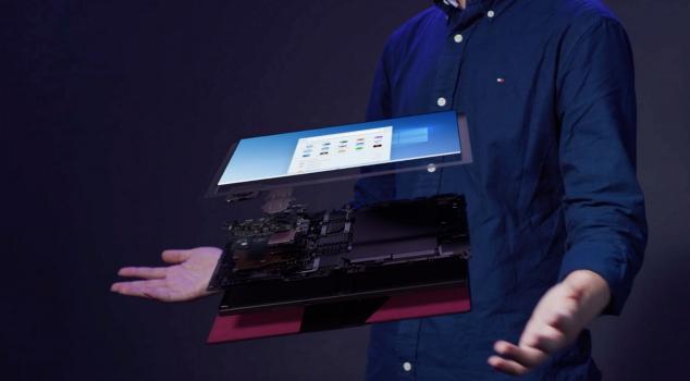 采用混合技术的英特尔酷睿处理器，打造5G折叠屏笔记本电脑X1 Fold