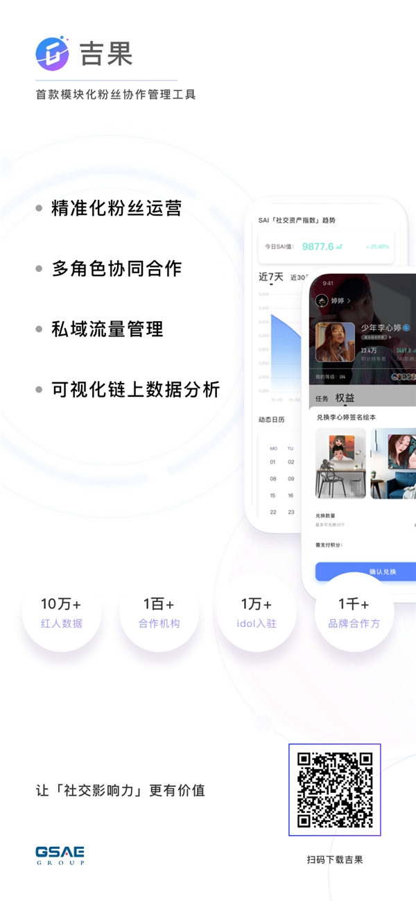 吉果让社交影响力更有价值，引领“粉丝经济”进入3.0时代