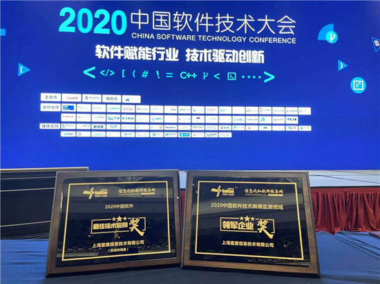 AI技术赋能大数据服务 蜜度信息获中国软件技术大会两项大奖