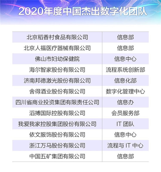 “2020年度中国优秀CIO”系列大奖花落谁家？