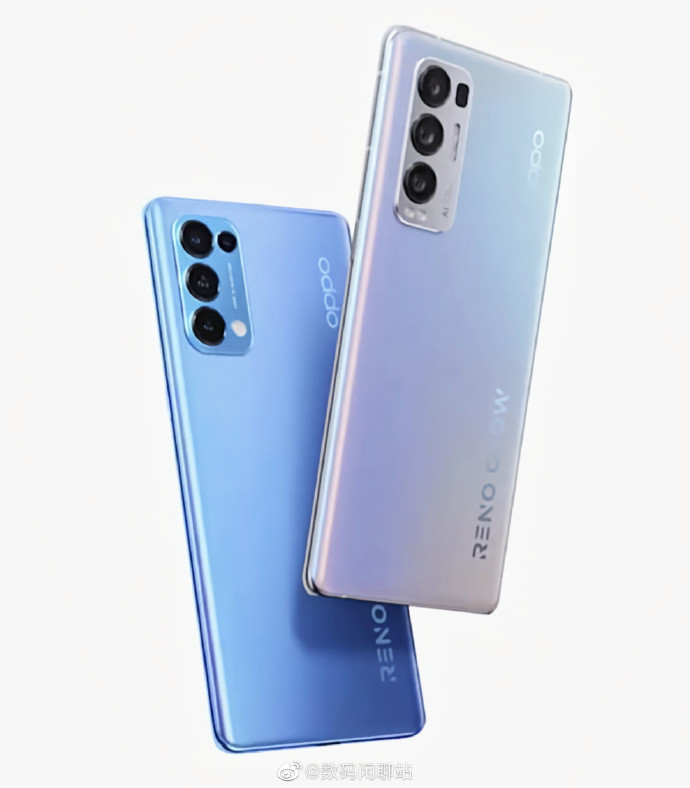 OPPO Reno5 Pro 渲染图