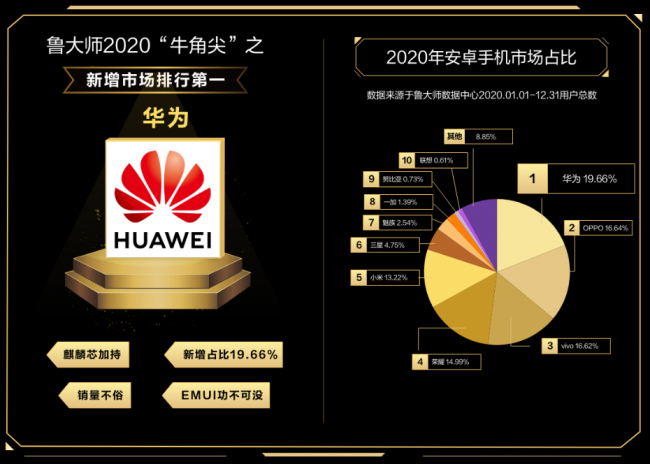 谁才是终极赢家？鲁大师2020年度排行榜解析！