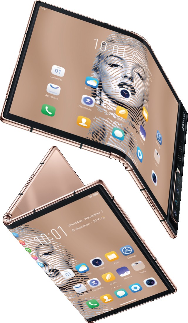 第一部成为艺术品的折叠屏手机：邹操x柔宇联名款FlexPai 2金色尊享版