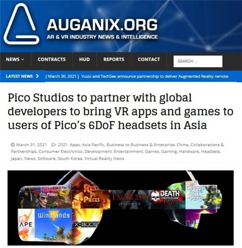 Pico Studios从幕后走到台前，Pico海外优质内容引进布局初显