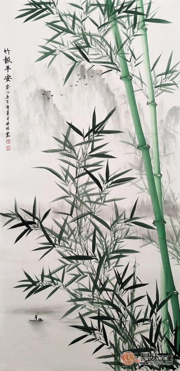 柔韧刚劲,挺拔洒脱画竹子的画家李国胜作品欣赏