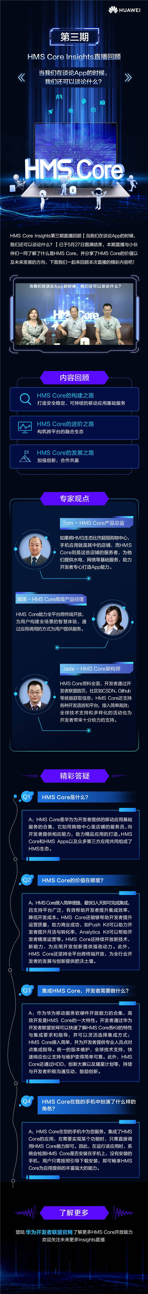 HMS Core Insights第三期直播回顾