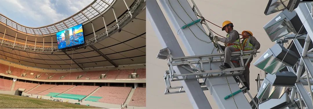 双屏画龙点睛，艾比森助力打造国内首座FIFA标准足球场
