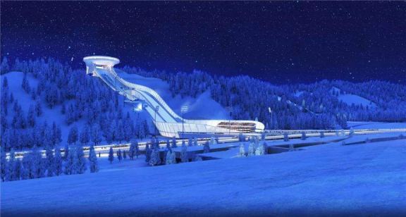 挑战极限！北京冬奥会跳台滑雪中心我国首台变角度斜行电梯通过验收！