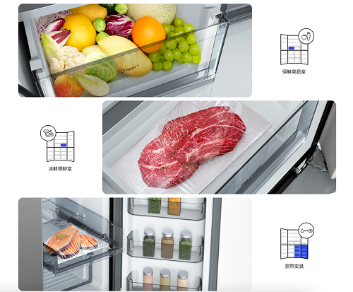 美轮美奂 绽放新颜，三星冰箱为新鲜保驾护航