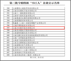 万位数字获国家级专精特新“小巨人”重点企业殊荣