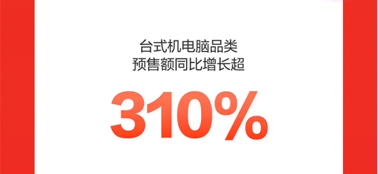 京东11.11台式机电脑预售订单额同比增长超310% 戴尔、联想、惠普霸榜前三
