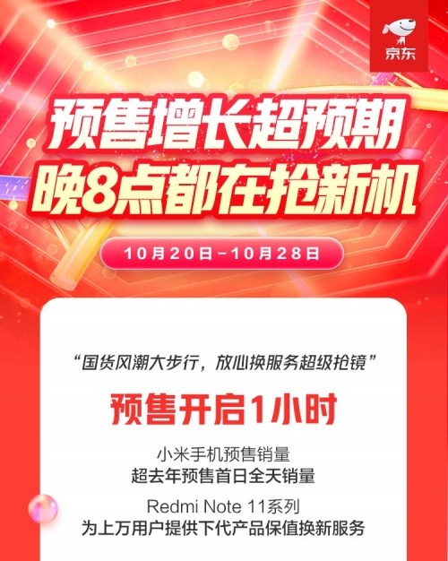 京东11.11潮流手机集中亮相 硬核国货引爆晚8点预售场