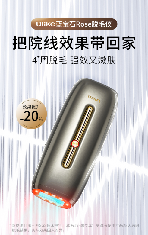 Uilke脱毛仪连续6年双11销量NO.1，见证口碑爆款的实力