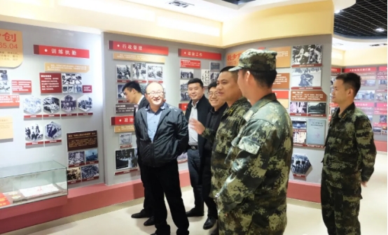 福气多江浙沪团队慰问海盐县武警中队官兵