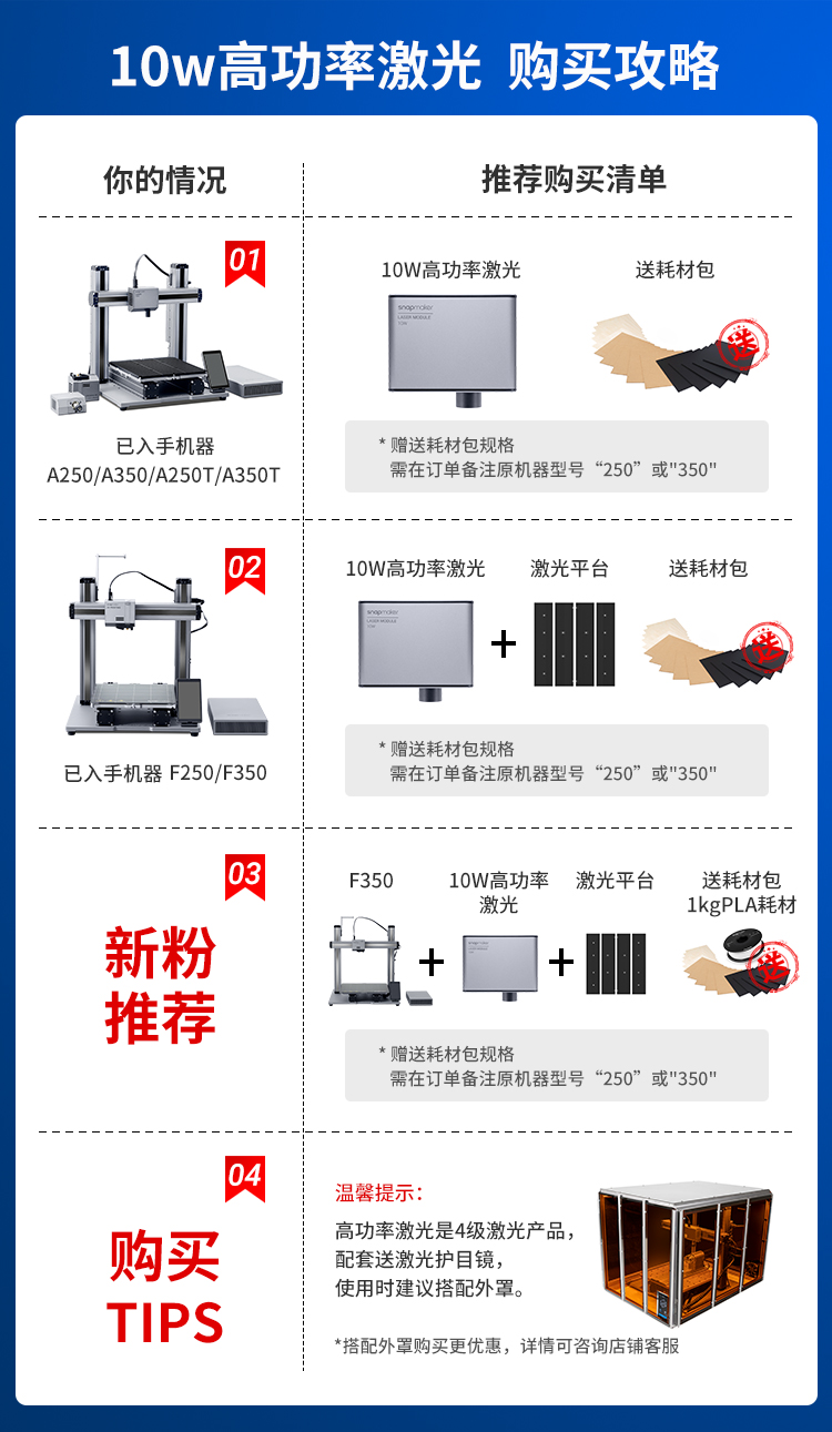 揭秘：Snapmaker 10W 高功率激光模组究竟有多厉害？