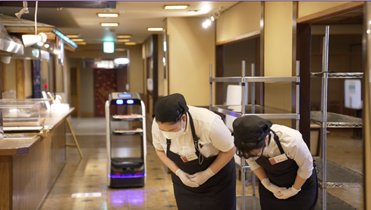 联合软银深入日本市场 擎朗智能送餐机器人Keenbot日本发售