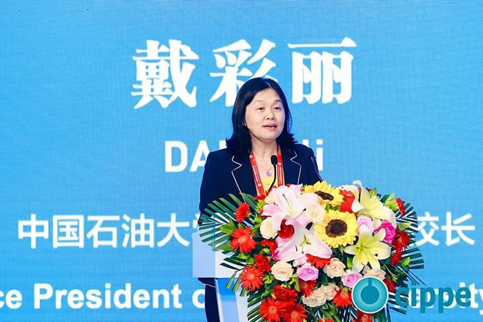 中国石油大学（华东）副校长戴彩丽出席开幕式并发表讲话.jpg