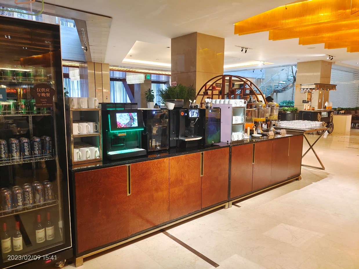 高级酒店内的商用全自动咖啡机