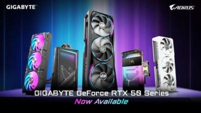 技嘉RTX 50 系列显卡上市，散热与性能全面升级