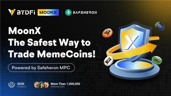 BYDFi携手Safeheron即将推出MoonX  打造Meme交易最安全阵地