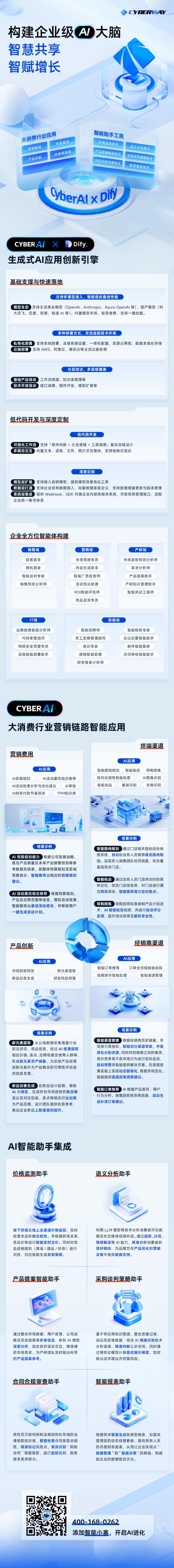 赛博威科技：“AI中台+AI Agent”双驱动，【CYBER AI】智赋打造企业级AI大脑