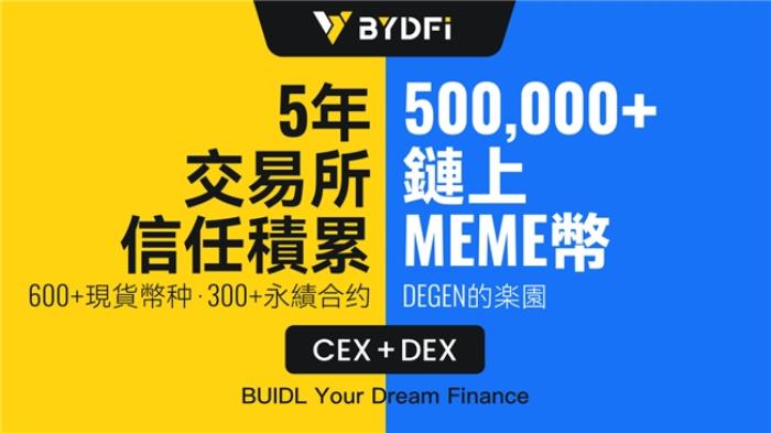 BYDFi正式上线链上交易工具MoonX 开启CEX+DEX双引擎时代