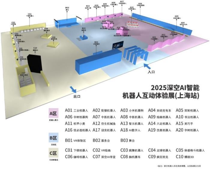 触手可及，玩转AI智能世界 2025深空AI智能机器人互动体验展上海站圆满落幕，蚌埠站盛宴