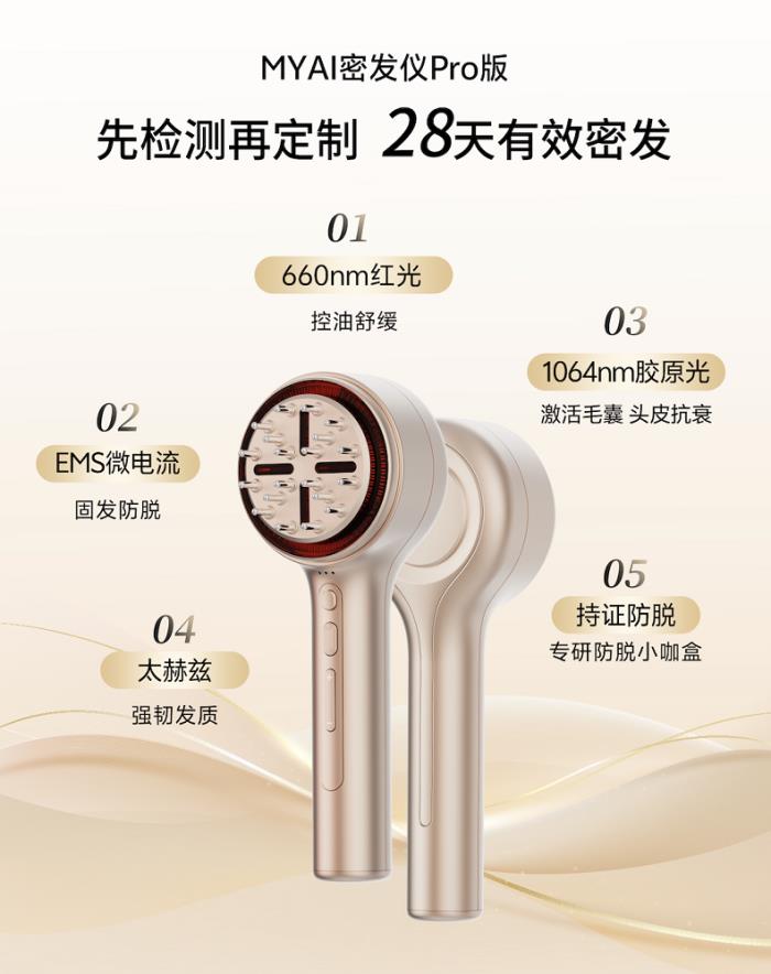MYAI密发仪Pro新品闪耀2025美沃斯双展，引领AI一站式养发新风潮