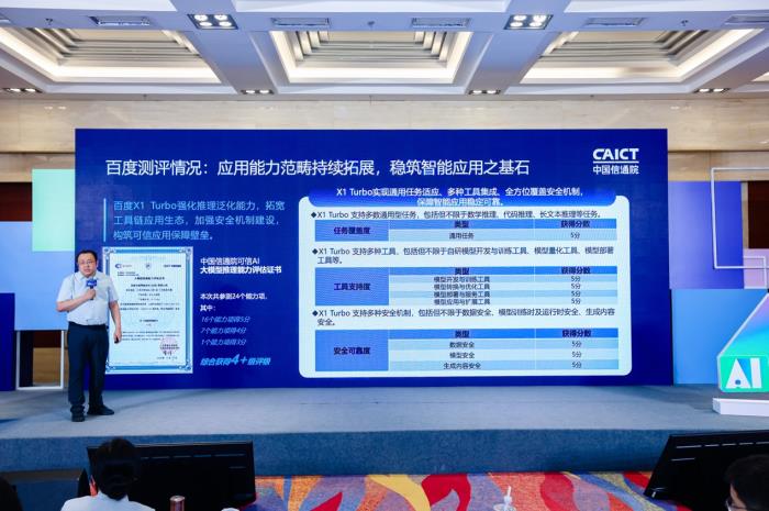 国内首个！文心X1 Turbo获信通院“4+级”最高评级