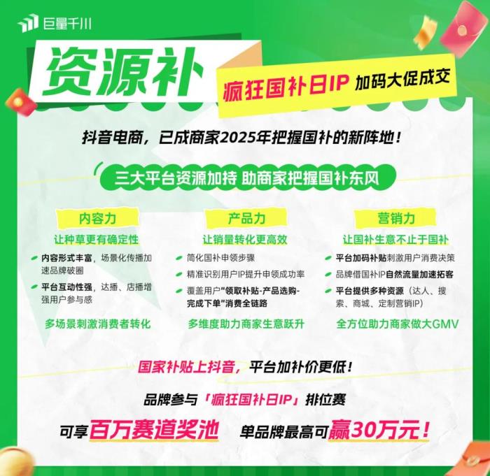 国补东风+流量加持！这个618，商家如何乘势爆发？
